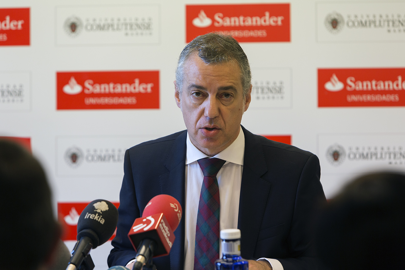 Íñigo Urkullu insta a ETA a disolverse antes de un año